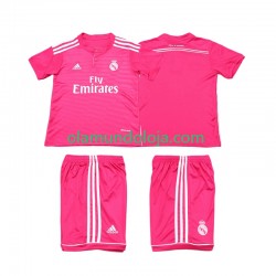 Camisola Real Madrid 2014 2015 Retro Criança Equipamento Segundo Manga Curta